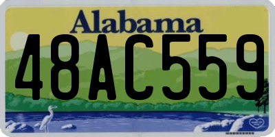 AL license plate 48AC559