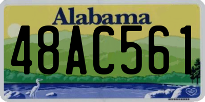AL license plate 48AC561