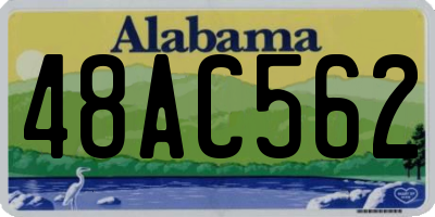 AL license plate 48AC562