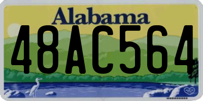 AL license plate 48AC564