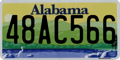 AL license plate 48AC566