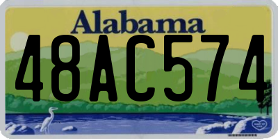 AL license plate 48AC574