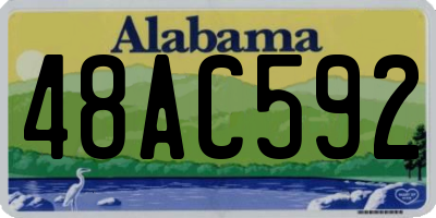 AL license plate 48AC592