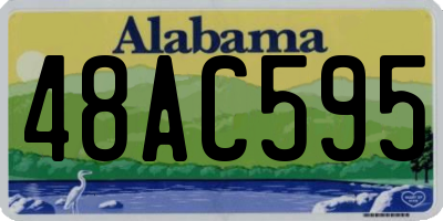 AL license plate 48AC595