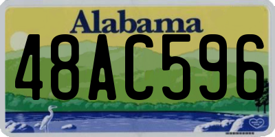 AL license plate 48AC596