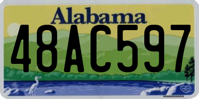 AL license plate 48AC597
