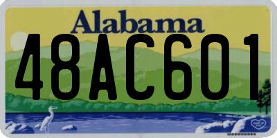 AL license plate 48AC601