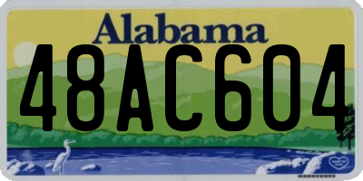 AL license plate 48AC604