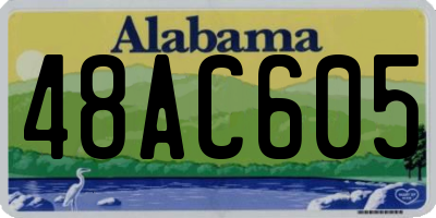 AL license plate 48AC605