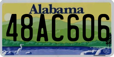 AL license plate 48AC606
