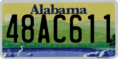AL license plate 48AC611