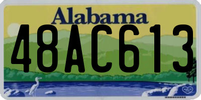 AL license plate 48AC613