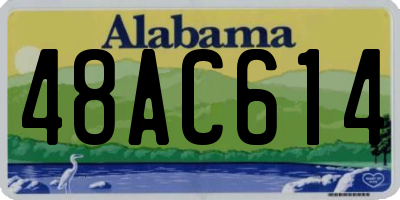 AL license plate 48AC614