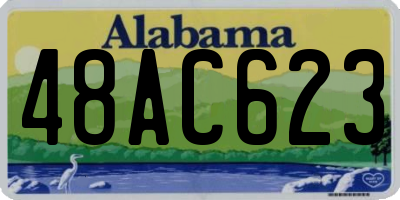 AL license plate 48AC623