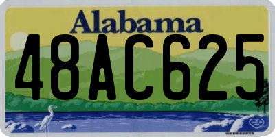 AL license plate 48AC625