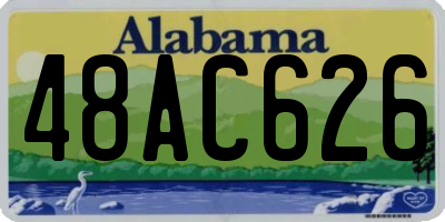 AL license plate 48AC626