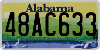 AL license plate 48AC633