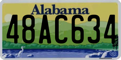 AL license plate 48AC634