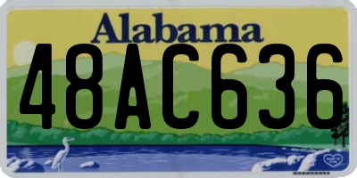 AL license plate 48AC636