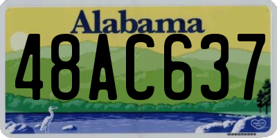 AL license plate 48AC637
