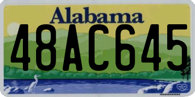 AL license plate 48AC645