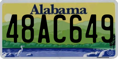 AL license plate 48AC649