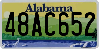 AL license plate 48AC652