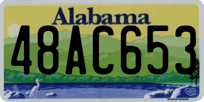 AL license plate 48AC653