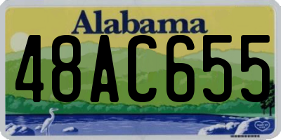 AL license plate 48AC655