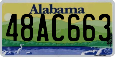 AL license plate 48AC663