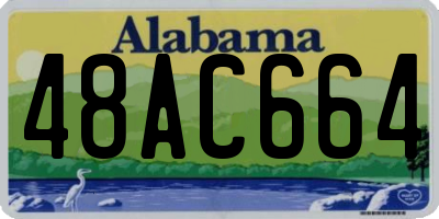 AL license plate 48AC664