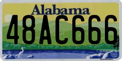 AL license plate 48AC666