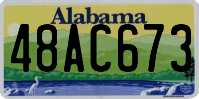 AL license plate 48AC673