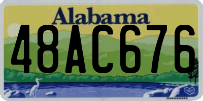 AL license plate 48AC676