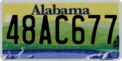 AL license plate 48AC677