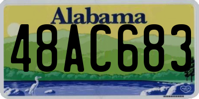 AL license plate 48AC683