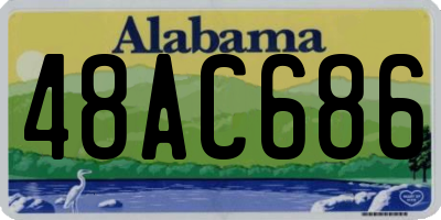 AL license plate 48AC686