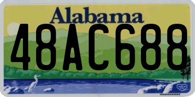AL license plate 48AC688