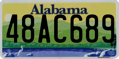 AL license plate 48AC689