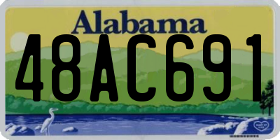 AL license plate 48AC691