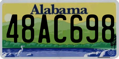 AL license plate 48AC698