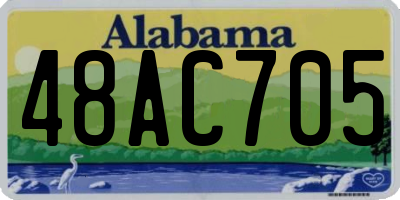 AL license plate 48AC705