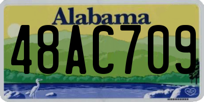 AL license plate 48AC709