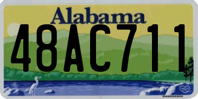 AL license plate 48AC711
