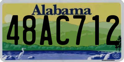 AL license plate 48AC712
