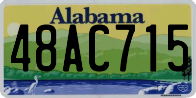 AL license plate 48AC715