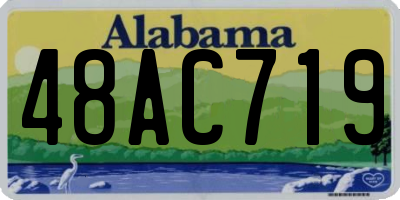 AL license plate 48AC719