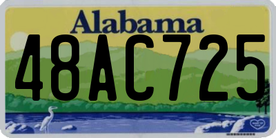 AL license plate 48AC725