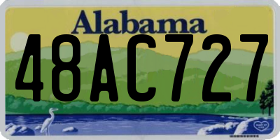 AL license plate 48AC727