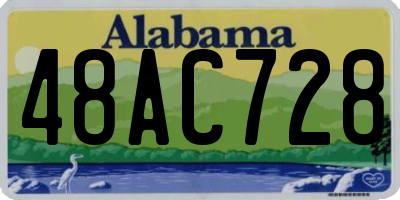 AL license plate 48AC728